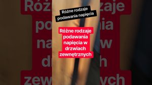 Różne rodzaje podawania napięcia w drzwiach zewnętrznych - styczniki i przepust